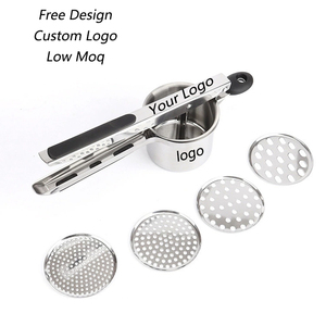 Chuyên Nghiệp 15 Oz Thép Không Gỉ Khoai Tây Ricer 3 Hoán Đổi Cho Nhau Đĩa Của Nhãn Hiệu 3-Trong-1 Công Cụ Nhà Bếp Cho Hoàn Hảo Nghiền Khoai Tây - Product Image 2