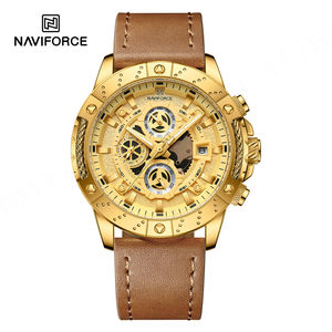 NAVIFORCE 8055 RGBDBN Venta de Fábrica Relojes de Cuarzo Cronógrafo de Moda para Hombre Reloj de Pulsera Deportivo Resistente al Agua 30m para Reloj de Lujo - Product Image 1