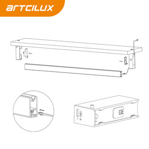 Artcilux 12V cảm biến chuyển động treo thanh đường sắt tủ quần áo ánh sáng Tủ ánh sáng nhôm hồ sơ tủ quần áo dẫn ánh sáng - Product Image 3