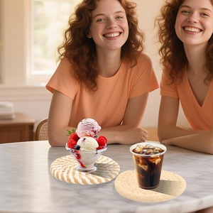 Posavasos Absorbente de Madera para Bebidas, Decoración para Mesa de Café, Decoración para Fiestas y Hogar, No Tóxico, Regalo de Inauguración de Casa - Product Image 3