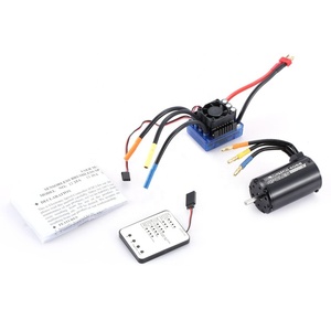 RC 4068 2050kv 4 Ba Lan Sensorless Động Cơ Không Chổi Than 120A Esc Với LED Lập Trình Thẻ Combo Set Cho 1/8 RC Xe Xe Tải - Product Image 3