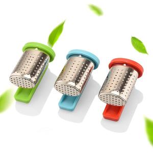 Modern Design 304 Stainless Steel Hanging <strong>Tea</strong> Infuser Reusable <strong>Plastic</strong> Mini <strong>Set</strong> for Loose <strong>Tea</strong> Customizable Logo - Product Image 5