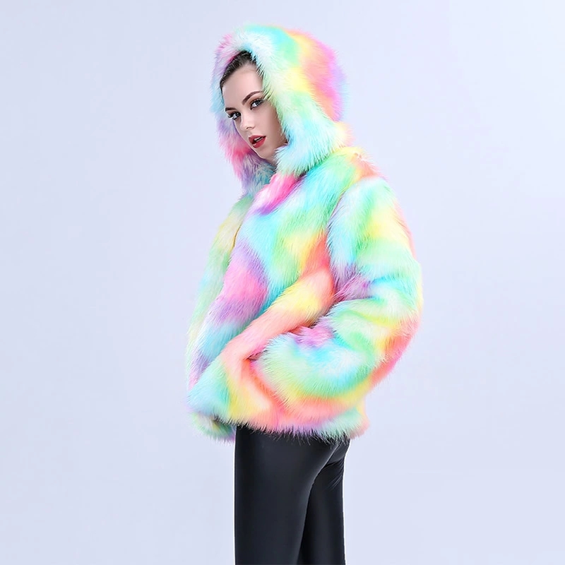 Giacca Hippie Donna Con Cappuccio E Toppa Floreale, Maniche Arcobaleno, Patchwork Fatto A Mano Dal Nepal