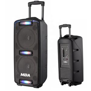 SA-208 <span class=keywords><strong>Enceinte</strong></span> de fête rechargeable double 8 pouces avec lumières - Product Image 5