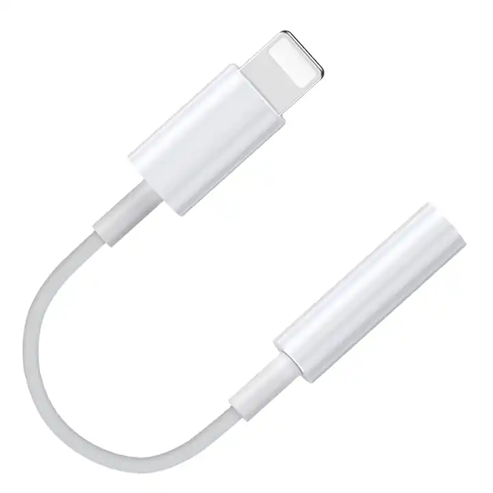 Audio Adapter for iPhone | MFi Lightning to 3.5mm Aux | White