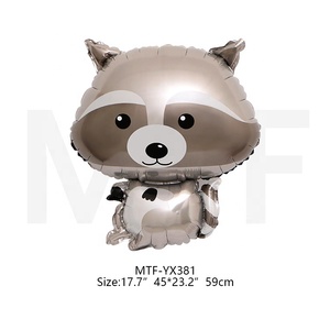 Venta al por mayor de Mylar Globos de helio mapache zorro <span class=keywords><strong>erizo</strong></span> de la película de aluminio de personajes de dibujos animados Globos de papel de aluminio - Product Image 2