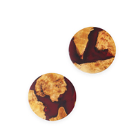 Haute qualité Design moderne cèdre acacia bois résine sous-verres ensemble époxy thé tasses à café sous-verres avec support de Table pour la maison