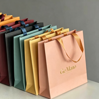 Sac en papier blanc haut de gamme recyclable pour emballage commercial, sac à main, faux cils, marque personnalisée Idecir, impression sérigraphique
