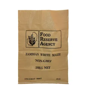 食品穀物PP織袋、コーンバッグ、南米ザンビアアフリアに輸出された高品質の種子バッグ