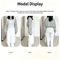 Tablier jetable en plastique PE grande taille avec attaches arrière, imperméable et résistant à l'huile, léger, pour restaurant, ménage et travaux de nettoyage
