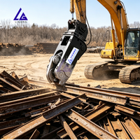 Cisaille à rail pour excavatrice, testée CE, qualité garantie, rendement maximal, lames extra durables, coupe de tête de rail
