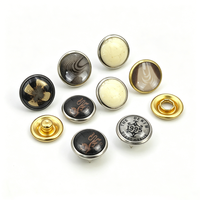 Bouton-pression personnalisé en métal à griffes de 9,5 mm pour perle, bouton-pression à cinq griffes