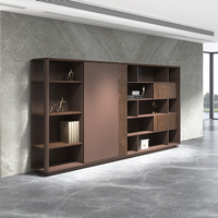 Bureau de direction classique moderne en forme de L avec rangement pour le bureau