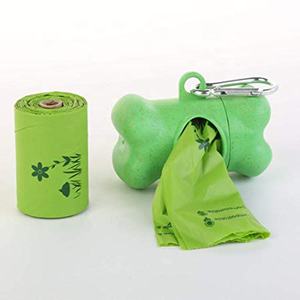 2020 제조업체 도매 친환경 PE 생분해성 개 똥 가방 사용자 정의 로고 레몬 향 20 마이크론 두께 스타 씰 - Product Image 1