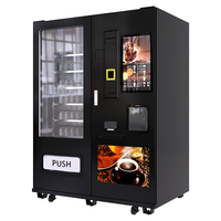 Distributeur automatique de collations, boissons et café Levending-209C avec fonction de broyeur et SDK métallique
