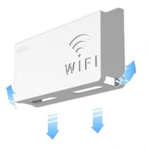 Étagère murale pour routeur Wifi sans fil, boîte <span class=keywords><strong>de</strong></span> <span class=keywords><strong>rangement</strong></span> en plastique ABS, support pour routeur, support pour câbles et alimentation, boîte organisatrice pour salon - Product Image 5