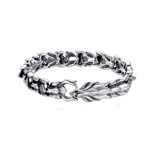 Dragon Head <b>Bracelet</b> Zinc Alloy Unisex Animal Design Gift Jewelry - Product Image 5