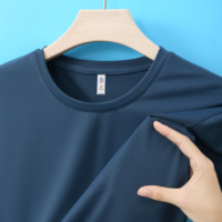 Fabricant de T-shirts de sport pour hommes personnalisés avec logo, en tissu respirant et mélange de spandex, à carreaux, pour l'entraînement en extérieur