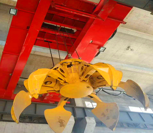 Grue de chantier à double poutre personnalisée avec godets hydrauliques - Product Image 1