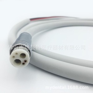 Cable de fibra óptica dental de 6 orificios con tubo de silicona blanco para accesorio de sillón dental - Product Image 3