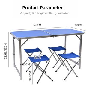 <span class=keywords><strong>Table</strong></span> pliante de <span class=keywords><strong>camping</strong></span> facile à transporter, ensemble <span class=keywords><strong>table</strong></span> et chaise pliantes réglables en hauteur, ensemble <span class=keywords><strong>table</strong></span> et chaise pliantes portables pour l'extérieur - Product Image 4