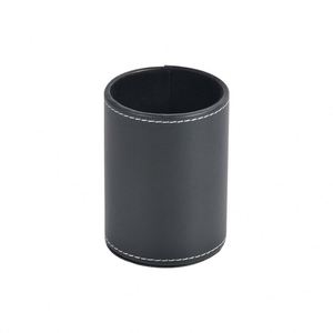 Pen and Pencil Holder for <b>Desk</b> Leather Wooden Pen Holder for Organized Must-Have Pen Holder for Your Desktop - Product Image 1