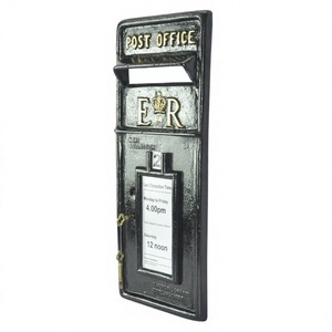Solo la Parte Frontal del Buzón ER, Venta al por Mayor, Buzón de Correos Más Vendido, Buzón de Hierro Fundido Hecho a Mano, Pintado de Negro, Buzón de Pared para Cartas - Product Image 1