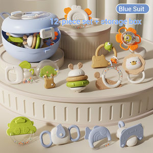 Juego de Sonajeros y Mordedores <span class=keywords><strong>para</strong></span> Bebés, Coloridos Diseños de Animales, Sonajero de Flor Naranja, Oso, Rana, Búho, Juguetes Sensoriales <span class=keywords><strong>para</strong></span> Bebés, Regalo de Educación Temprana - Product Image 2