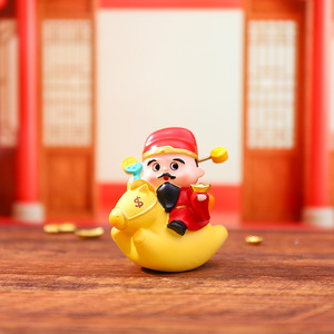 Deo della Ricchezza Arriva a Cavallo Scatola Misteriosa in Resina - Prosperità Consegnata Istantaneamente Made in China Unisex - Product Image 2