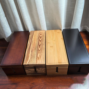 Caja Organizadora de Cables de Madera, Tipo Rectangular Vertical, Caja de Gestión de Enchufes, Solución de Almacenamiento de Cables a Prueba de Niños - Product Image 1