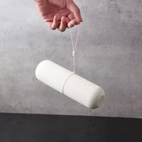Étui distributeur de brosses à dents portable, ensemble de gobelets de voyage, support de brosse à dents anti-poussière en plastique durable