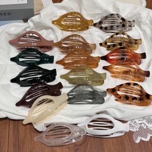 Pinces à <span class=keywords><strong>cheveux</strong></span> plates en plastique, grandes pinces à bec de canard tendance pour un volume important, maintien solide, antidérapantes, pinces à <span class=keywords><strong>cheveux</strong></span> pour femmes et filles - Product Image 3