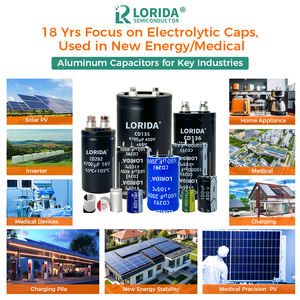 Lorida ตัวเก็บประจุชนิดอิเล็กโตรไลต์,400V 82UF 22*26มม. 8200Uf 80V <span class=keywords><strong>10000Uf</strong></span> <span class=keywords><strong>50V</strong></span> - Product Image 3