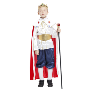 Costume de roi pour enfants, costume de prince pour Halloween, vêtements de fête, cape, bandeau, ceinture, vente chaude - Product Image 2