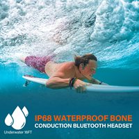Écouteurs à conduction osseuse AS9 pour la natation avec lecteur MP3 16 Go, étanches IP68, écouteurs sans fil Bluetooth pour le sport sous-marin
