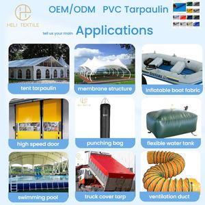 चीन थोक वाटरप्रूफ और यूव प्रतिरोधी मध्यम वजन के पीवीसी टारपोलिन टेंट के लिए कपड़े कपड़े - Product Image 4