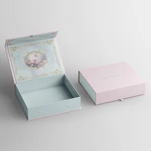 Custom Luxury Black Perfume Paper Box Packaging Magnetic Gift Box