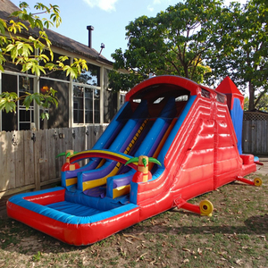 Nhà Máy Giá <span class=keywords><strong>Inflatable</strong></span> lâu đài nhà bị trả lại với trượt trẻ em 'bouncy Bouncer mặt trăng nhảy đồ chơi - Product Image 4