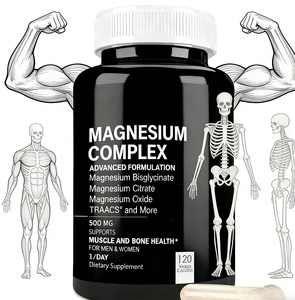 פרימיום מגנזיום קומפלקס 500 מ ג קפסולות מ ג תוספת ספיגה גבוהה עבור שינה, הרפיה שרירים & התכווצויות ברגל - Product Image 4