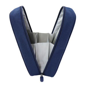 Estuche de lápices azul personalizado con cremallera, tamaño A5, bolsa de papelería para almacenamiento escolar y de oficina, bolsa de ganchillo. - Product Image 4