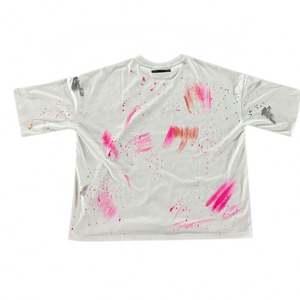 เสื้อยืดผู้ชายโอเวอร์ไซซ์เสื้อยืดพิมพ์ลายไหล่ตกสำหรับผู้ชาย - Product Image 2