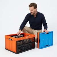 Boîte de rangement pliable en plastique avec surface peinte pour légumes et vêtements