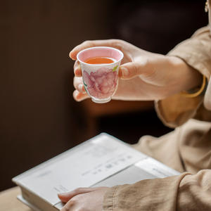 Taza <span class=keywords><strong>de</strong></span> Té <span class=keywords><strong>de</strong></span> Cerámica Pequeña Hecha a Mano con Rayas Verticales, Estilo Nuevo, Taza <span class=keywords><strong>de</strong></span> Té Asiática, <span class=keywords><strong>Tazas</strong></span> <span class=keywords><strong>de</strong></span> Café <span class=keywords><strong>sin</strong></span> Asa - Product Image 3