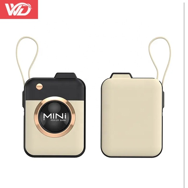 Mini Glowing Power Bank 10000mAh Custom logo Fast Charging Power Bank 10000mAh Portable Charger with Lanyard for Mobile Phone