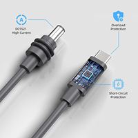 VOITATOP Câble d'alimentation DC Type-C mini étanche de 4e génération, chargeur de voiture 100W (multifonctionnel) 2 mètres en cuivre pur, le plus vendu