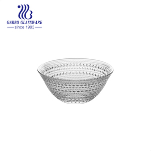 5นิ้วล้างหรูหราวินเทจบรรเทาเสิร์ฟอาหารเช้าชามสลัดแก้วชามผสม - Product Image 2