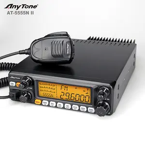New AnyTone AT5555N II High Power 60w 10 Meter Radio CB Transceiver With Large LCD Display Long Distance Mobile Radio