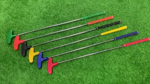 ACIER INOXYDABLE + Caoutchouc <span class=keywords><strong>Mini</strong></span> <span class=keywords><strong>Golf</strong></span> Enfants Poussoir Double Face Poussoir Adolescent Débutant <span class=keywords><strong>Golf</strong></span> Pratique Club - Product Image 2