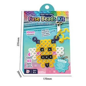 Kit de perles thermocollantes miniatures de 10 mm <span class=keywords><strong>pour</strong></span> adultes, 4 couleurs, ensemble de création de <span class=keywords><strong>Pixel</strong></span> <span class=keywords><strong>Art</strong></span>, perles de repassage durables <span class=keywords><strong>pour</strong></span> des designs 3D - Product Image 3