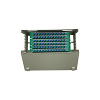 Boîtier de distribution de fibres optiques ODF épaissi en métal à 72 cœurs, unité ODF, boîtier ODF, panneau de brassage de fibres optiques 19 pouces